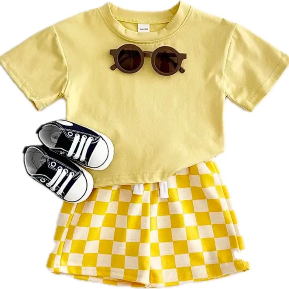 New kids 2 piece outfit shorts, shirt 2-3 T